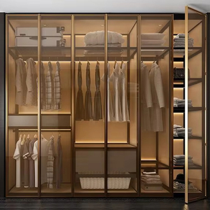 Baineng 48 Uur Gratis Ontwerp Slimme Modulaire Roestvrijstalen Kleedkast Inloopkast Slaapkamermeubels Voor Kleding - Product Image 2