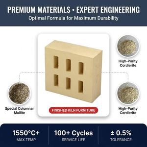 <span class=keywords><strong>Ladrillo</strong></span> Refractario para Horno de Cordierita y Mullita, Marca Tynason, de Expansión Térmica Baja y Dimensionalmente Estable, para Carro de Horno - Product Image 6