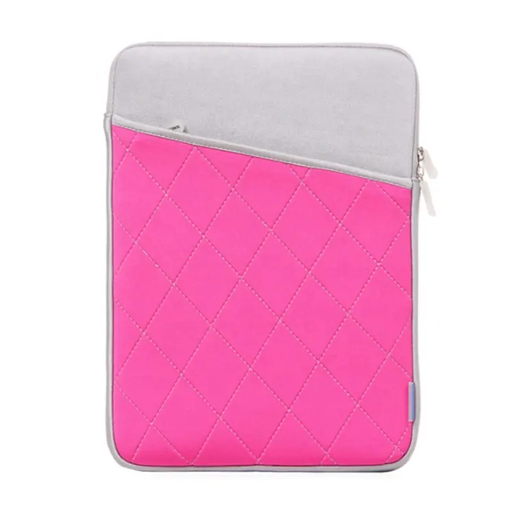 Promotional factory price waterproof neoprene sleeve case bag for iPad with extra pocket