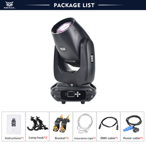 ไฟเวที mowl 260W sharpy DMX Beam ไฟสำหรับเวทีคอนเสิร์ตงานแต่งงาน - Product Image 2