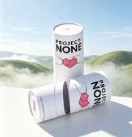 Emballage en tube de papier recyclable pour vêtements jetables, emballage en carton personnalisé avec logo pour t-shirts et chaussettes