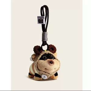 Porte-clés en peluche pour petite abeille chiot, poupée ours douce pour bébé fille avec remplissage en coton PP, jouet mignon pendentif suspendu - Product Image 2