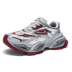 Chaussures de campus tendance pour étudiants, baskets confortables à semelle épaisse rehaussante et multicolores pour hommes - Product Image 4