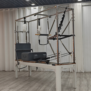 Equipo <span class=keywords><strong>de</strong></span> <span class=keywords><strong>Pilates</strong></span> 3 en 1 con <span class=keywords><strong>Torre</strong></span>, Modelo Reformer Trapeze, Fabricado en Aluminio para Estudio - Product Image 2