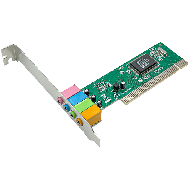 PCI 4.1  Sound Card Adapter 4 Channels Games Music CMI8738 Chip Sound Converter Supports Windows 98 2000 XP 7 8 10 Systems