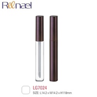 Conteneurs cosmétiques Double face 6ml 10ml, lot de 50 pièces, bouteille ronde, emballage de rouge à lèvres liquide à deux têtes
