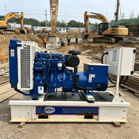 Generator Set Diesel Tipe Terbuka P65E 65kVA 52kW 3 Fasa 50Hz Mesin Motor Tenaga Industri untuk Lokasi Konstruksi Pertambangan