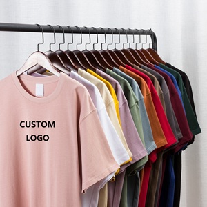 Camiseta de Manga Corta con Cuello Redondo para Hombre, 100% Algodón, Color Sólido, Corte Regular, Transpirable, Estilo Informal, con Logotipo Personalizado - Product Image 1