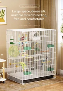 Jaula para Loros - Jaula de Cría de Aves con Sistema de Seguridad Especial para Loros, <span class=keywords><strong>Cuervos</strong></span> y Fénixes, Material Plástico, Uso Doméstico, Tamaño Grande - Product Image 5