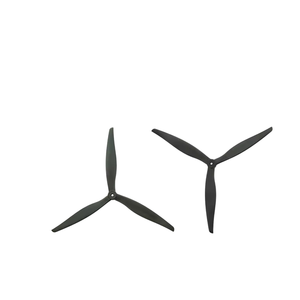 Système d'hélices de drone multirotor en fibre de verre et nylon à 3 pales de 14 pouces April International 1410-3 pour navires RC, noir, CW/CCW - Product Image 2