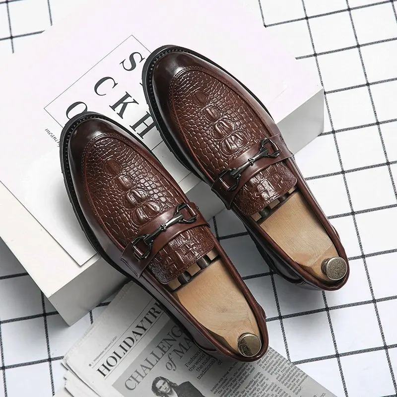 Best Selling Handcrafted business formal shoes italian men's genuine leather dress shoes