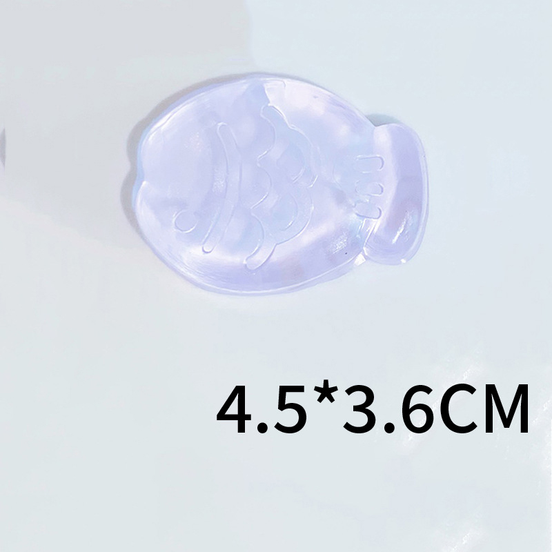 20600-Mini poisson porte-bonheur violet transparent