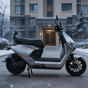 CKD SKD 12 Inch Classic <strong>Moped</strong> Adult Electric Scooter Motorcycle 1200W 50km/h Speed Electric <strong>Moped</strong> with Pedal for Adult - Product Image 1