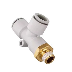 Raccord pneumatique en T SMC authentique, série KQ2, raccord rapide à filetage mâle pour air comprimé - Product Image 2