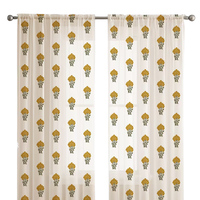 Rideaux en coton imprimés modernes de luxe personnalisables en gros - Ignifuges, imperméables, occultants, écologiques, à œillets pour la maison