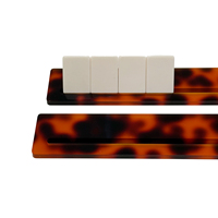 Support de rangement personnalisé pour tuiles de mahjong américain, usiné CNC, motif tortue