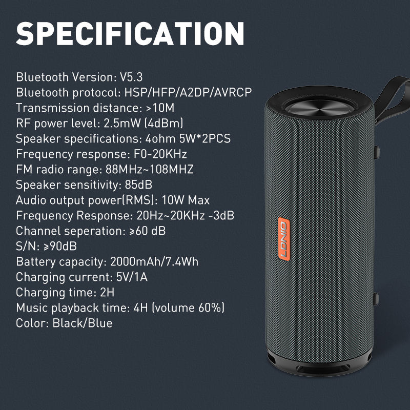 LDNIO BTS13 Mini Speaker - Portable, Waterproof & Smart