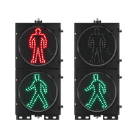 Feu de signalisation piétonnier LED sans cadre à courant constant 300 mm <12W IP55 à réponse rapide pour les intersections routières