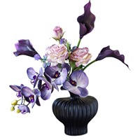 Bionische Phalaenopsis Orchideeënboeket Kunstzijde Bloemdecoratie Woonkamer Luxe Bloemstuk Handgeknoopt Bruidsboeket