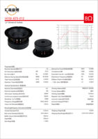 875-012 Offre Spéciale 8 pouces Mid Bass 400W RMS 3 pouces VC 170MM Ferrite Audio professionnel Subwoofer haut-parleurs pour fête de mariage
