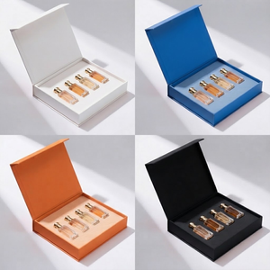 Caja de regalo personalizada de papel rígido negro al por mayor con logotipo en relieve y estampado en oro para joyería - Product Image 6