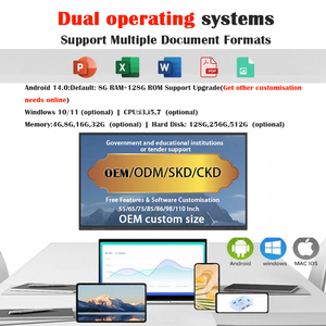 Dahili kamera interaktif beyaz tahta ile ZDHQ 86 inç interaktif LCD <span class=keywords><strong>Video</strong></span> duvar büyük boy dokunmatik ekran - Product Image 2