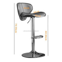 Tabouret de bar contemporain moderne et décontracté Chaise haute réglable pour la maison Cuisine Salle à manger Hôtel dans le salon École