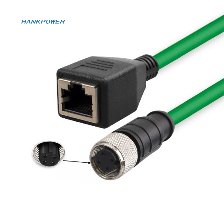 Cavo Ethernet M12 A RJ45 CAT5E 3m - IP67 Impermeabile, Schermato, Per Automazione Industriale, Verde - Foto 7