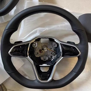 Volant en fibre de carbone et suède pour <span class=keywords><strong>Volkswagen</strong></span> <span class=keywords><strong>Golf</strong></span> <span class=keywords><strong>7</strong></span> <span class=keywords><strong>7</strong></span>.5 GTI GTD <span class=keywords><strong>GTE</strong></span> R 2013-2020 Polo GTI Tiguan Passat DSG - Product Image 6
