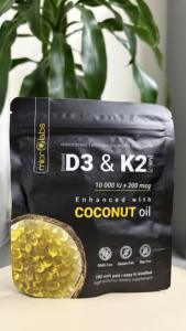 วิตามินดี3 + เค2 แคปซูล |   อาหารเสริมบำรุงภูมิคุ้มกันและกระดูก - Product Image 6