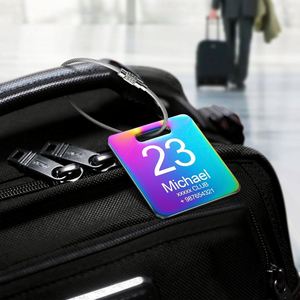 Fun Metal Backpacks <b>Tag</b> Laser Engraved Stainless Steel Custom Name <b>Id</b> Baggage <b>Tags</b> Travel Essentials Accessories - Product Image 6