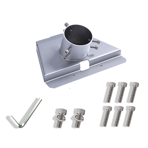 JH-Mech Mount <span class=keywords><strong>TV</strong></span> <span class=keywords><strong>Antenne</strong></span> Poteau Gris Poudre Enduit Acier Au Carbone Polyvalent Stable Réglable <span class=keywords><strong>Antenne</strong></span> Extérieure Poteau De Montage - Product Image 1