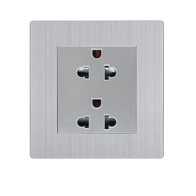 Wholesale House Electrical Sockets and Switches Two Gang US Socket