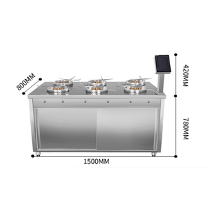 Wholesales Commercial Large Capacity Gas Intelligent Eight-Head <b>Rice</b> <b>Cooker</b> for Restaurant - Product Image 5