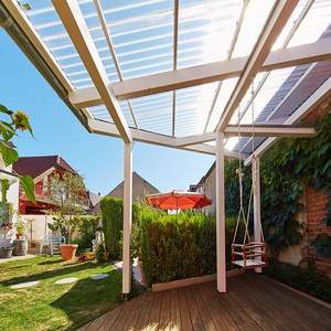 الصينية مواد بناء نفاذية عالية مقاومة الطقس البولي المموج شفافة الألياف الألياف الزجاجية بلاط الأسقف - Product Image 5