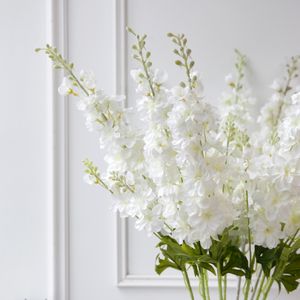 LFP060 venditori caldi di alta qualità Larkspur fiori artificiali Delphinium Poisonweed artificiale per la festa di nozze decorazione per la casa - Product Image 3