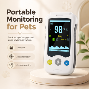 Appareils de surveillance vétérinaire portables avec écran TFT haute résolution de 4 pouces, oxymètre de pouls pour animaux de compagnie et moniteur vétérinaire multiparamètres - Product Image 4