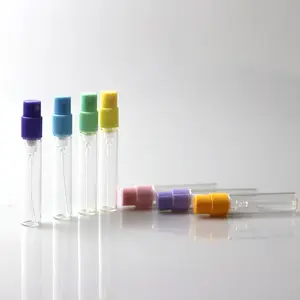 Small Atomizer spray glass bottles glass sample perfume bottle vial 1.5ml 1.8ml 2ml 2.5ml glass spray vial