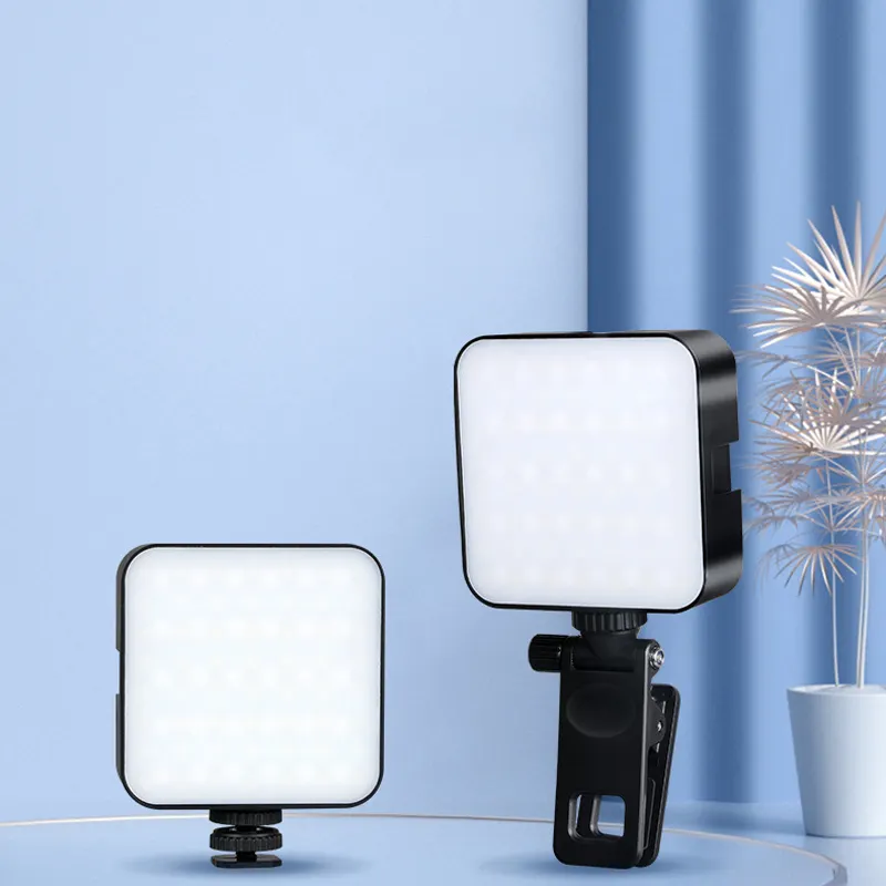 Mini Portable USB Rechargeable couleur rvb LED anneau vidéo photographie lampe lumineuse pour Selfie remplissage Ringlight avec Clip