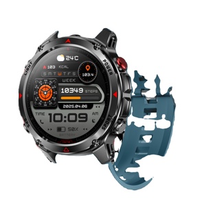 Reloj Inteligente HT37 con GPS, Linterna LED, Pantalla AMOLED HD de 2.01 Pulgadas, Llamadas por Bluetooth, Monitor de Oxígeno en Sangre, Frecuencia Cardíaca, IP68, Correa Magnética de Goma, 5-10 - Product Image 4