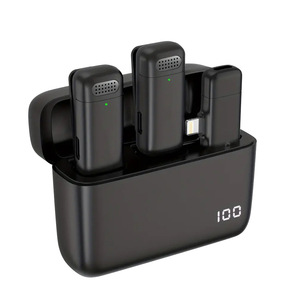 2in1 רעש מבטל מיקרופון מעבה אלחוטית עבור טלפון חכם וידאו קליפ וידאו חי - Product Image 5