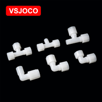 Offre Spéciale – Raccords en T mâles en PVDF de haute qualité, surface lisse, moulage par injection haute pression, joint en plastique à denture externe 4 pour l'huile et le gaz