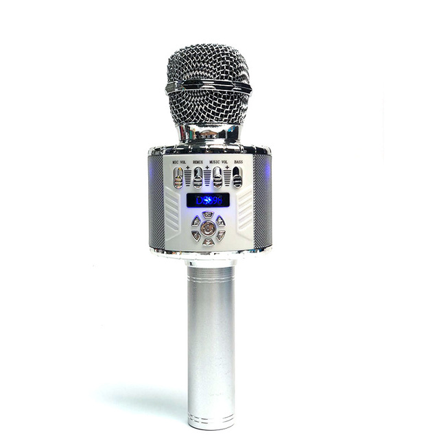 DS898 Wireless Microphone with Led   Professional Karaoke   Studio Player Singing Recorder Handheld Microfone Mic 1