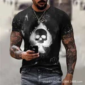 Camiseta de manga corta con estampado para hombre, ropa clásica para adulto, con logo personalizado