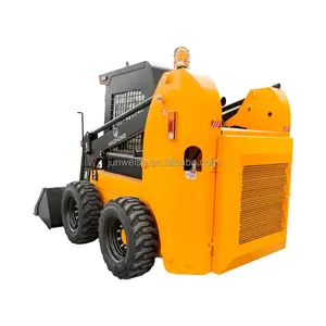 Diskon besar sertifikat Ce sepenuhnya hidrolik selip Steer Loader Mini Skid Steer dengan lampiran