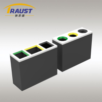 Poubelle de recyclage en acier 3-en-1 Traust pour intérieur, idéale pour aéroports et hôtels – Fabricant et fournisseur de poubelles multi-compartiments sur pied