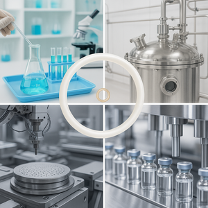 حلقات سيليكون شفافة <span class=keywords><strong>O-ring</strong></span> تصنيع حلقات سيليكون من الدرجة الغذائية O-Rings 2 سميكة مخصصة - Product Image 5