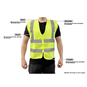 Giá tốt nhất thoáng khí phản quang an toàn quần áo Hi vi vest đáp ứng ANSI tiêu chuẩn 2 lớp thoáng khí Neon vest