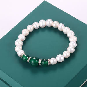 Wholesale 8mm Nearly Baroque <b>Freshwater</b> <b>Pearl</b> <b>Bracelet</b> Small Commodity From Yiwu Stall Source Jewelry - Product Image 3