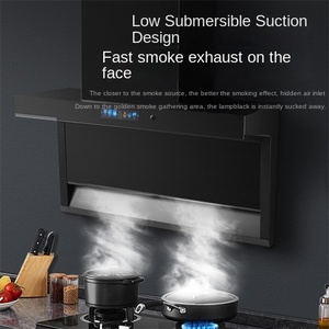 Campana Extractora de Cocina de Acero Inoxidable de 90 cm, Montada en la Pared, con Ventilación, Control por Voz, Filtro de Deflector, 21m/min, A++ - Product Image 5